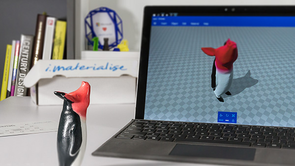 微软将materialise的3D打印服务集成进Windows 10