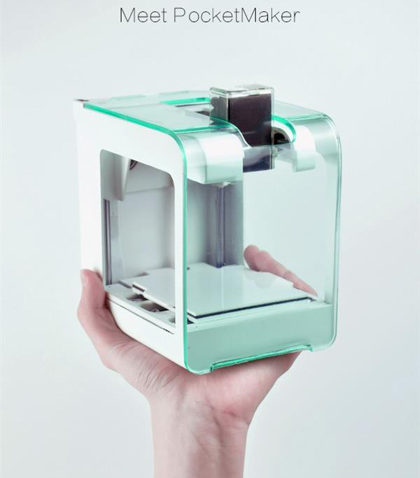 巴掌大的PocketMaker 3D打印机登陆Indiegogo