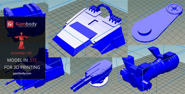 Gambody发布40厘米长的3D打印星球大战帝国步行机