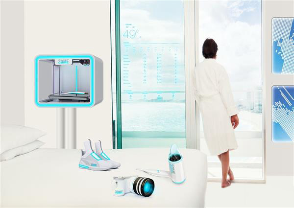 2060年的酒店有望装上室内3D打印机